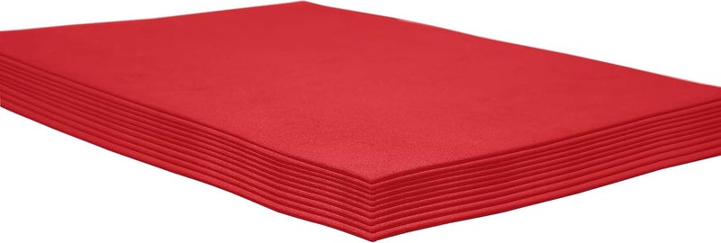 ACTIVITYYA Red EVA Foam Sheets, 9 x 12 Inch, 2mm Thick Handicraft Foam Paper for Arts and Crafts, by - 10 Sheets - Image 1